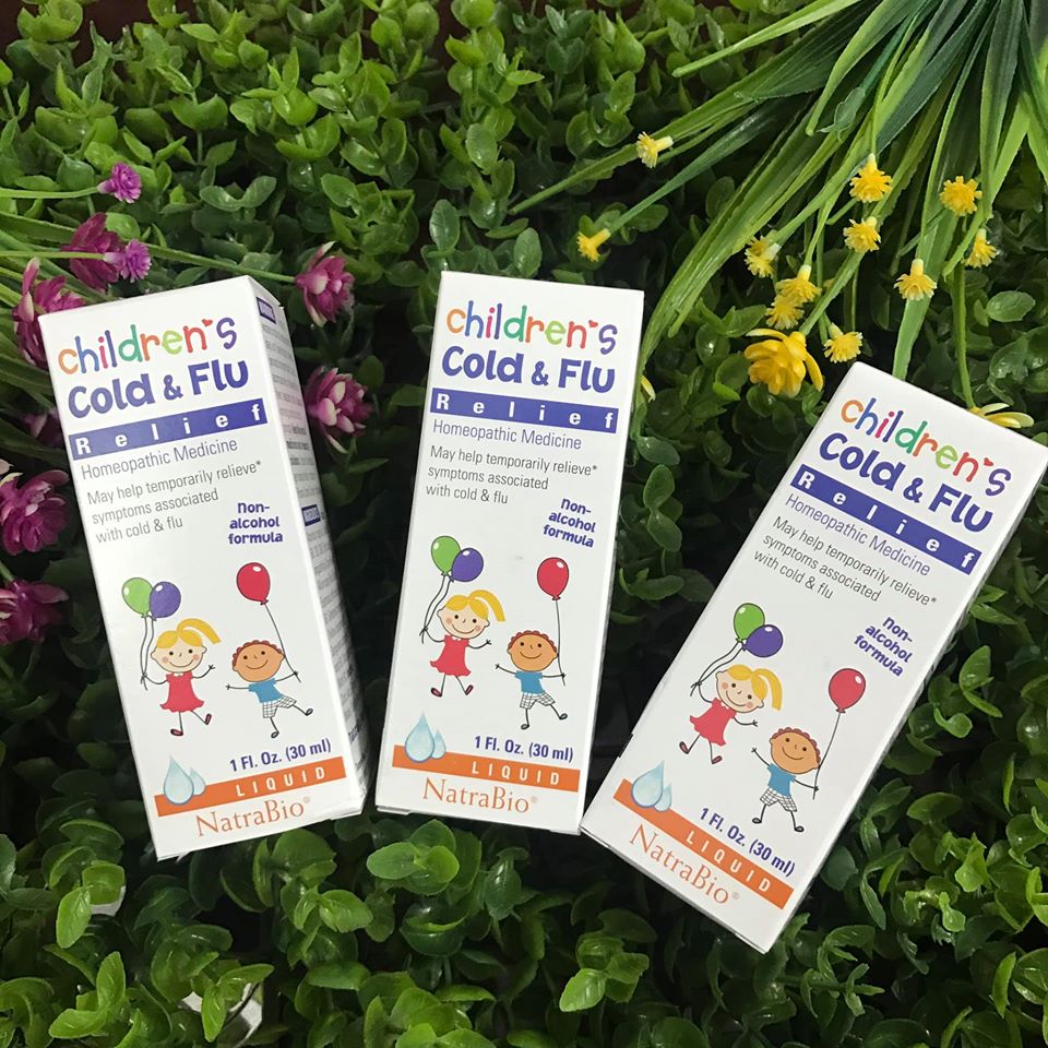 Siro Children Cold & Flu Relief Natrabio của Mỹ 30ml